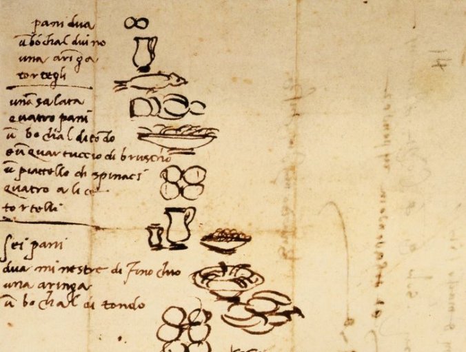 Even Michelangelo made grocery lists, via OpenCulture